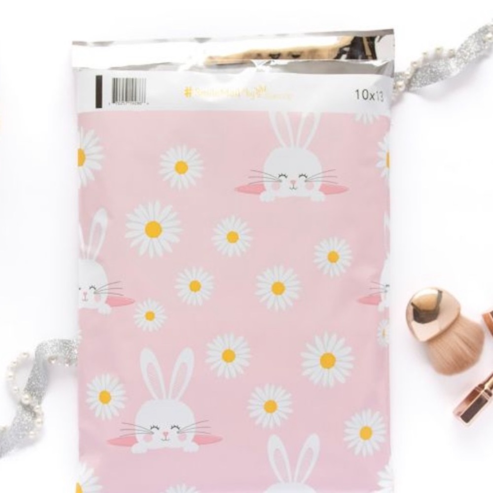 LAST SET🐰20 Designer Bunny Poly Mailers 10 x 13 inch - Picture 2 of 2